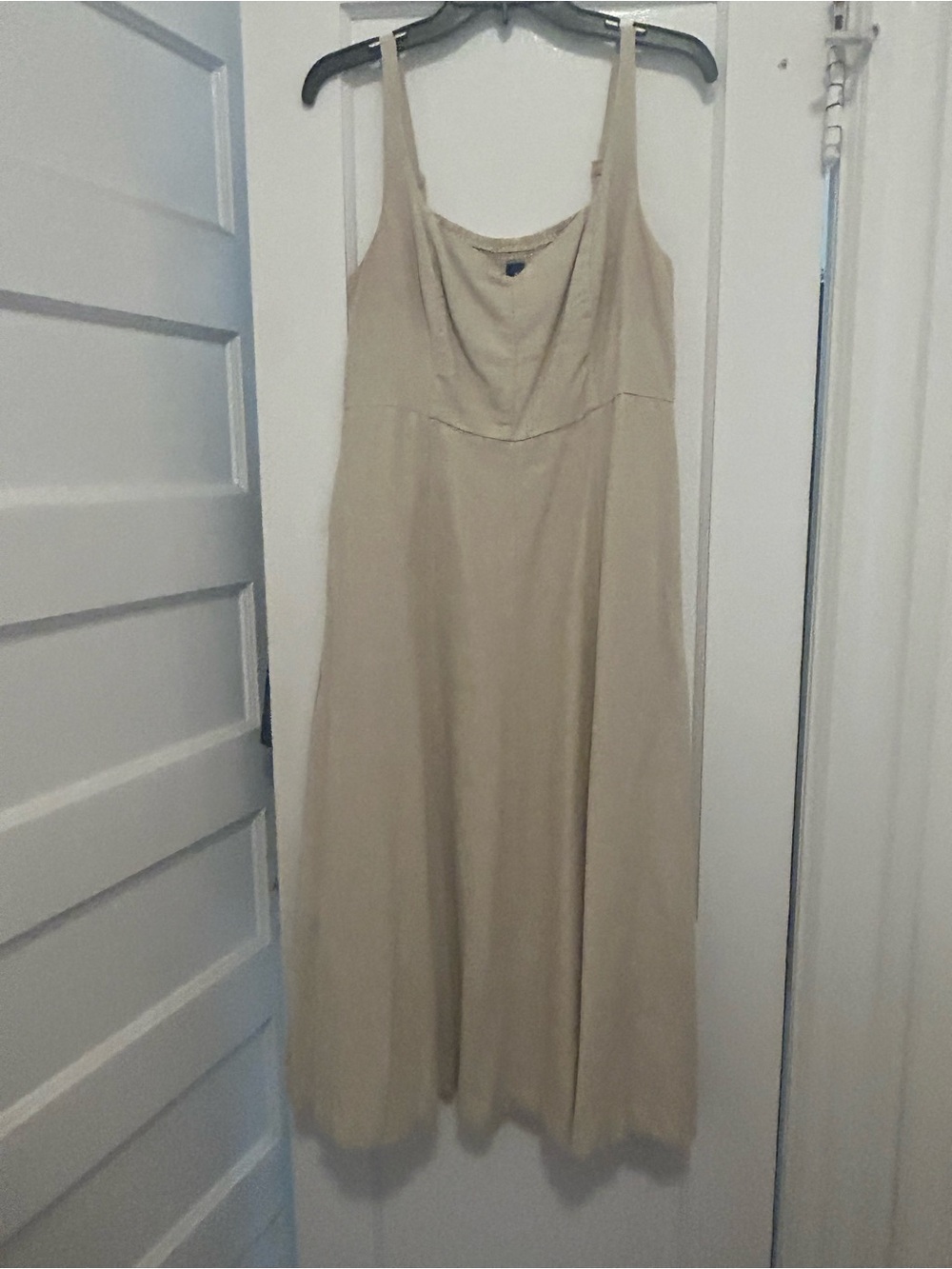 Linen Old Navy Beige Maxi Slip Dress